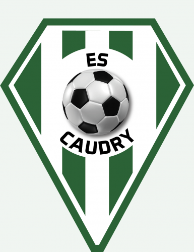 Logo ES CAUDRY, VERT ET BLANC, TOUS ENSEMBLE !