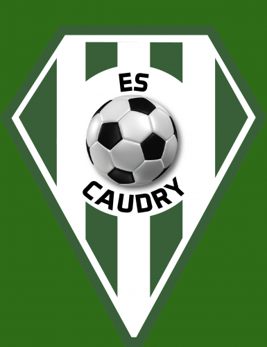 Logo ES CAUDRY, VERT ET BLANC, TOUS ENSEMBLE !